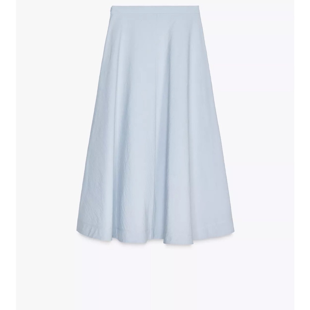 Elegant Light Blue Maxi Skirt